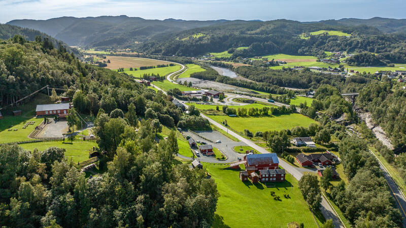 Horg bygdatun fra luften