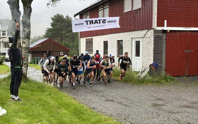Fra starten. (Foto: Arrangør - Eid IL )
