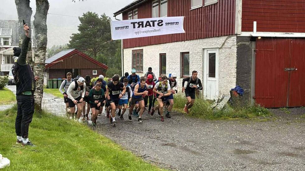 Fra starten. (Foto: Arrangør -  Eid IL )