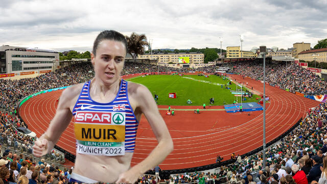 Laura Muir har vært europamester på 1500 meter to ganger, hun har tatt olympiske medaljer og vunnet i Diamond League. I kveld løper hun mot de beste norske 800-meterløperne på Bislett. (Foto: Samuel Hafsahl/Arne Dag Myking)