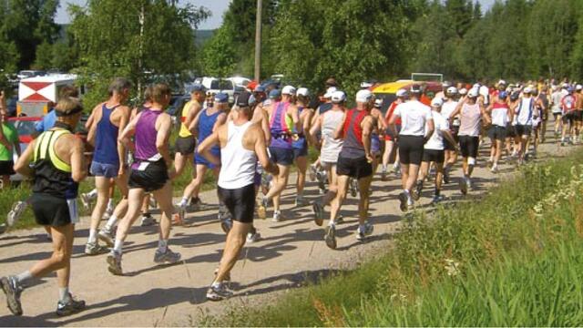 Fra starten på starten for Unionsmarathon i 2005. (Foto: arrangøren)