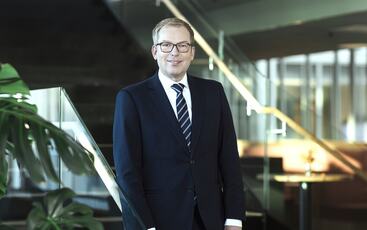 – Som leder er det ingen som passer på deg. Du må ta det ansvaret selv, sier Håkon Haugli, administrerende direktør i Innovasjon Norge. (Foto: Astrid Waller)