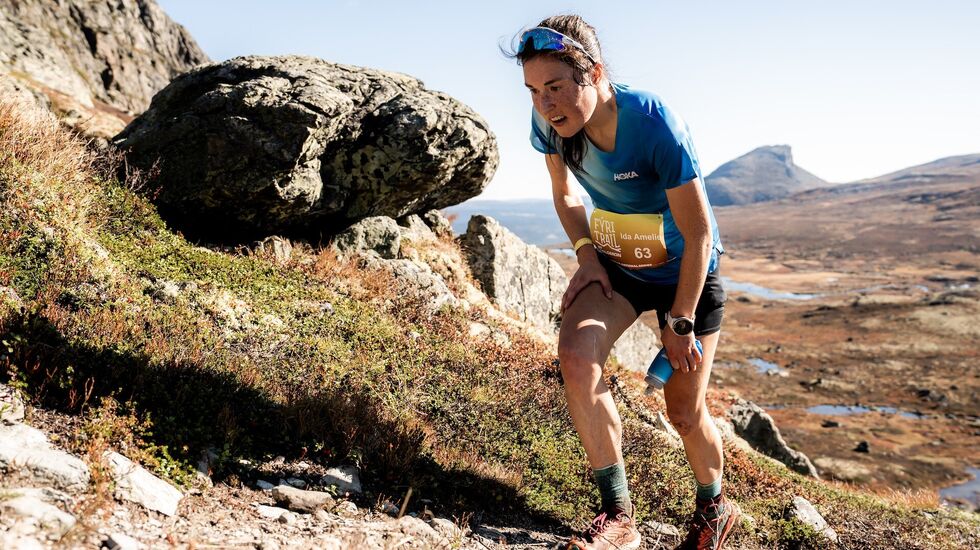 Ida Amelie Robsahm i aksjon under Fyri Trail som hun vant i fjor høst. (Foto: iancorelessphotography)