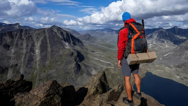 Petr Pavlíček skal løpe Norge på langs, på den tyngste (men fineste) måten. (Foto: Arctic in Motion)