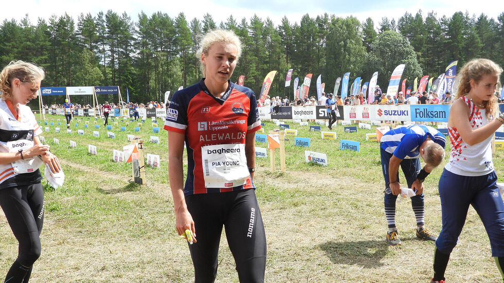 Pia Young Vik nr 4 på løp 2 i O-Ringen
