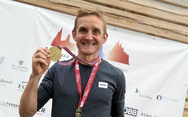 Anders Kjærevik tok gull i årets norgesmesterskap i terrengultra. (Alle foto: arrangøren)