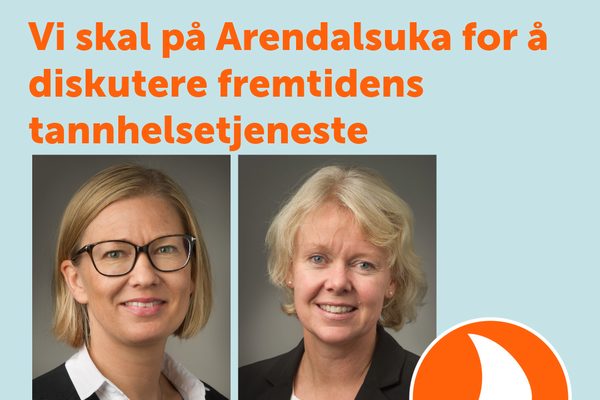 Vibeke Ansteinsson og Hilde Vogt Toven på Arendalsuka. Foto: Terje Skåre
