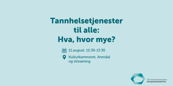 Informasjon om arrangementet 11 aug under Arendalsuka 2025