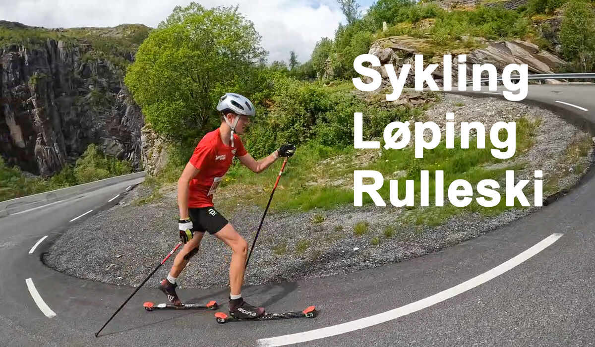 I Bergsdalen Opp konkurreres det i å komme seg raskest opp dalen, enten ved å sykle, løpe eller å gå på rulleski. (Foto: Arne Dag Myking)
