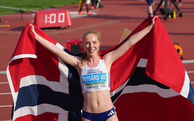 Andrea Nygård Vie kan nå kalle seg europamester! (Foto: Einar Børve)