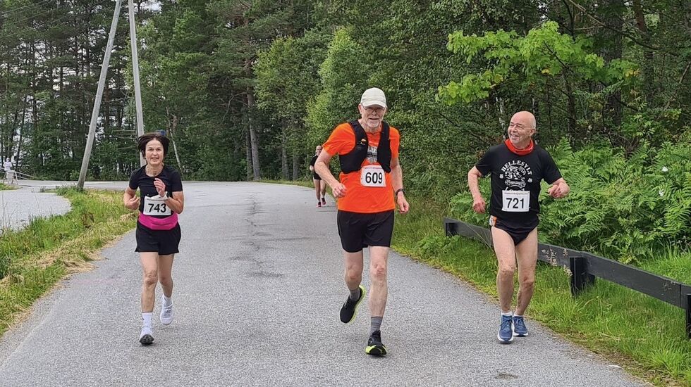 Fra sommerløpet i juli. Fra venstre, Liv Rensch Hareide, Øivind Strand og Per Jan Helset. Foto: Sigbjørn Anton Lerstad