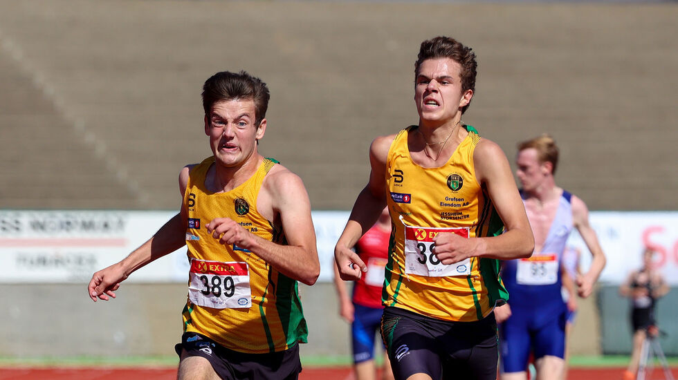 Kampen om NM-tittelen på 5000 meter endte i en intens duell mellom de to Ull/Kisa-løperne Kristian Bråthen Børve og Lukas Buncic. (Alle foto: Arne Dag Myking)