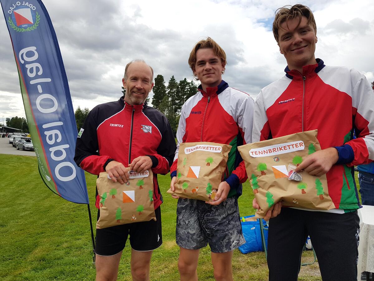 De tre beste H21 Ola Dåsnes midten Eskil th Frøisland Eivind Lande tv