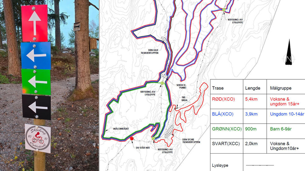 Skjeberg CK MTB Park har løyper for alle, både små og store.
