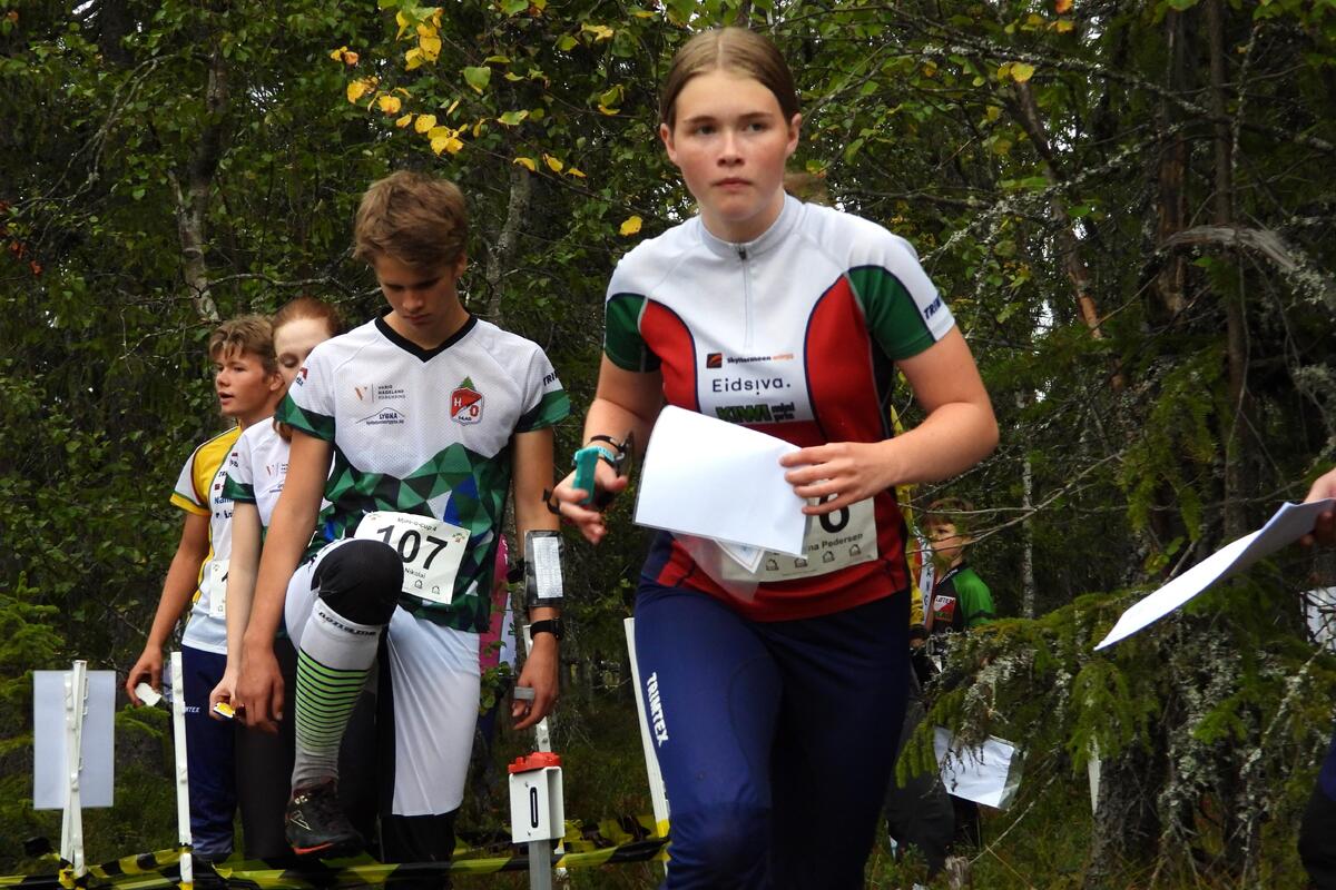 Emma Pedersen Elverhøi ut fra start