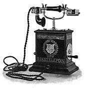 gammel telefon