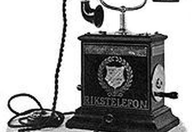 gammel telefon