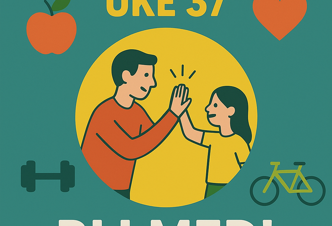 På bilde: Plakat for Folkehelseuka.