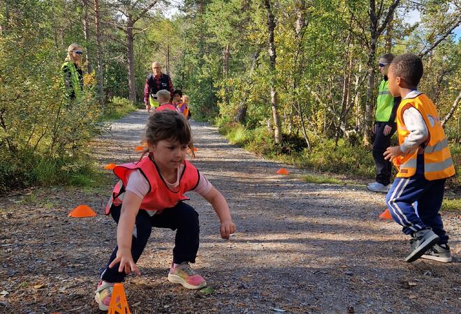 Friluftsdag for førskolebarn ved Skogvannet