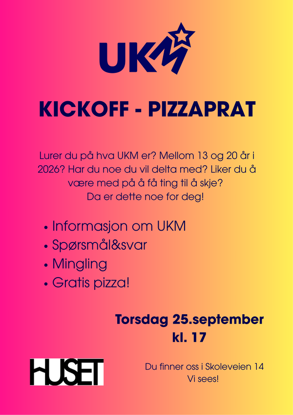 plakat med program