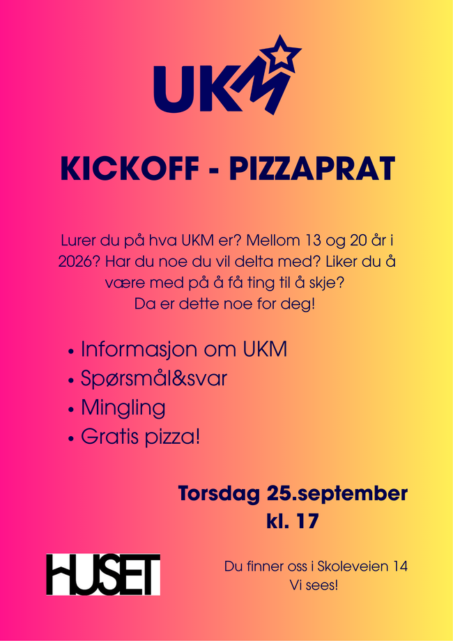 plakat med program
