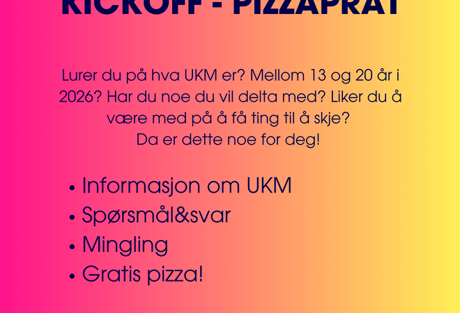 plakat med program