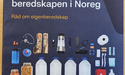 Framsida på eigenberedskapsbrosjyre frå DSB
