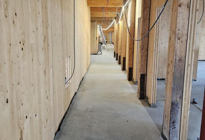 Korridor på Båtsfjord Nye BHG. Foto: Trond Henriksen Korridor på Båtsfjord Nye BHG. Foto: Trond Henriksen