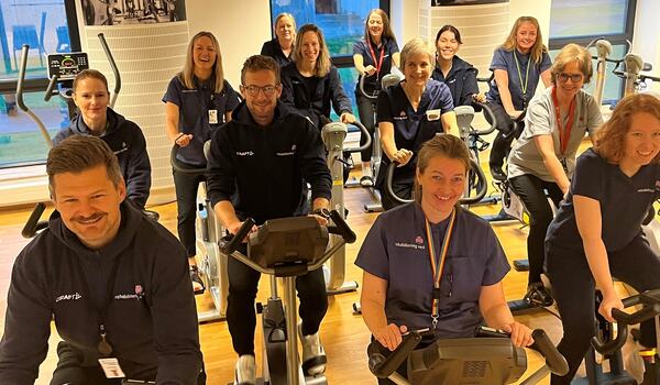 Rehabilitering Vests team - regionens sterkeste på rehabilitering Teamet til Rehabilitering Vest i vår spinningsal