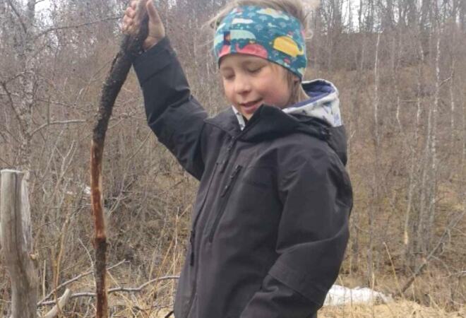 Gutt på tur. Foto Nanna Thomassen Gutt på tur. Foto Nanna Thomassen