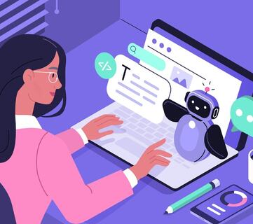 Kunstig intelligens forandrer ledelse i rekordfart – de som venter, risikerer å bli ledet av utviklingen i stedet for å lede den. (Illustrasjon: Istock.com)