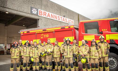 Grunnkurs brannkonstabel våren 2024 ved øvingsanlegget i Gaupne