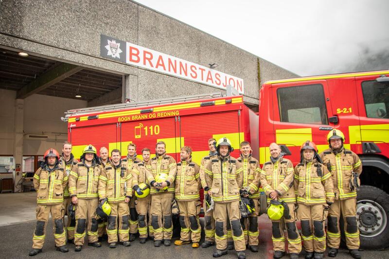 Grunnkurs brannkonstabel våren 2024 ved øvingsanlegget i Gaupne
