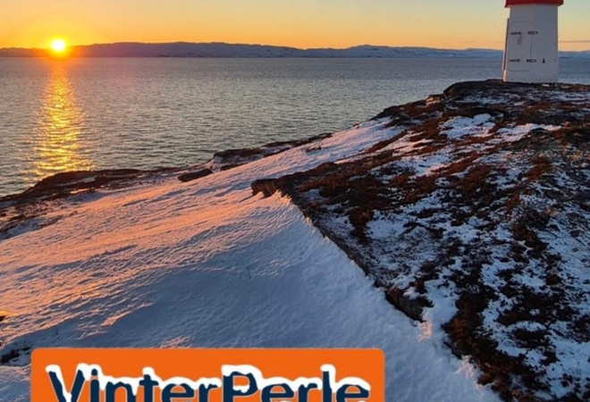 Foto:friluftsraad.perletur.no vinterperle-skilt bilde av fyrtårn Foto:friluftsraad.perletur.no