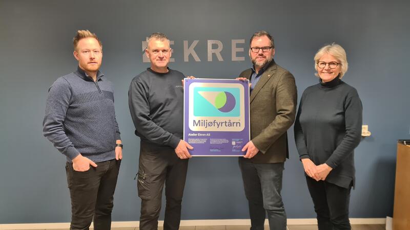 Atelier Ekren blir Miljøfyrtårnsertifisert