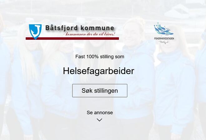 På bilde: Stillingledig-annonse På bilde: Stillingledig-annonse