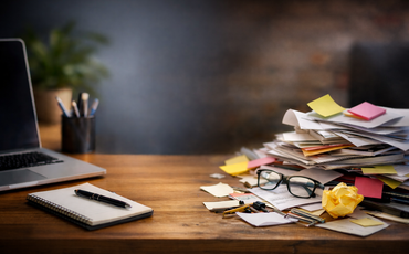 En ryddig arbeidsflate handler om mer enn orden. Når hjernen slipper å bruke kapasitet på unødvendige inntrykk, blir det lettere å konsentrere seg om vurderinger, prioriteringer og beslutninger som krever lederens oppmerksomhet. (Illustrasjonsfoto: iStock) En ryddig arbeidsflate handler om mer enn orden. Når hjernen slipper å bruke kapasitet på unødvendige inntrykk, blir det lettere å konsentrere seg om vurderinger, prioriteringer og beslutninger som krever lederens oppmerksomhet. (Illustrasjonsfoto: iStock)