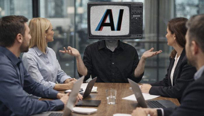 Når ledere sender AI i møtet for seg, kan innsikt, eierskap og dømmekraft gå tapt. (Foto: Istock.com) Når ledere sender AI i møtet for seg, kan innsikt, eierskap og dømmekraft gå tapt. (Foto: Istock.com)