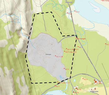 kartutsnitt Rappafossen masseuttak