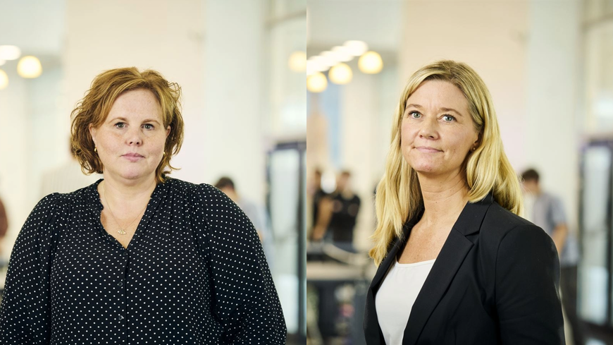 Hildegunn Hodneland (t.v.) og Gøril Hillersøy er mobbeombod i Vestland. Foto: Vestland fylkeskommune