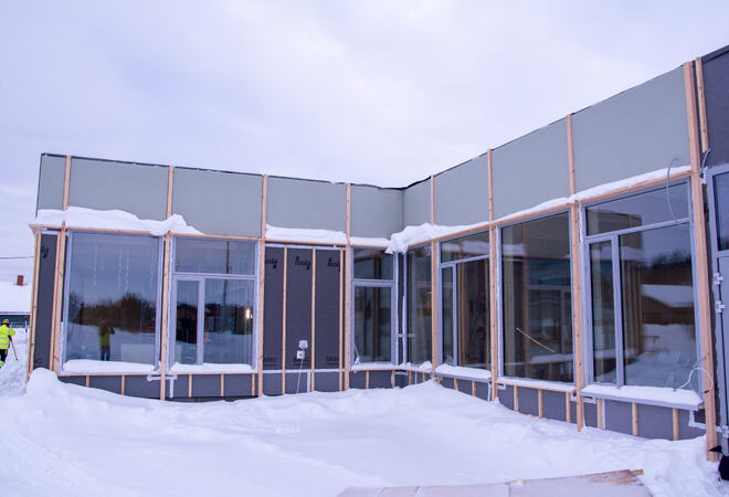 Båtsfjord Nye Barnehage. Sørvest.