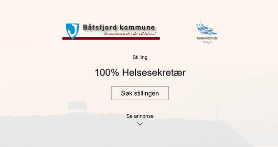 På bilde: Stillingsannonse