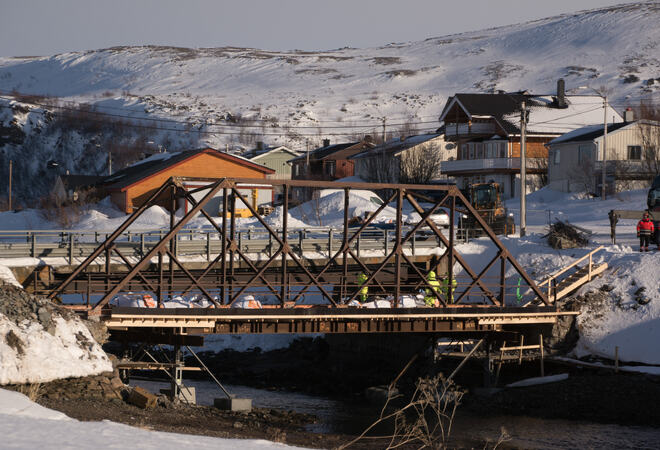 På bilde: Strømmen bru før løft. Foto: GN På bilde: Strømmen bru før løft. Foto: GN