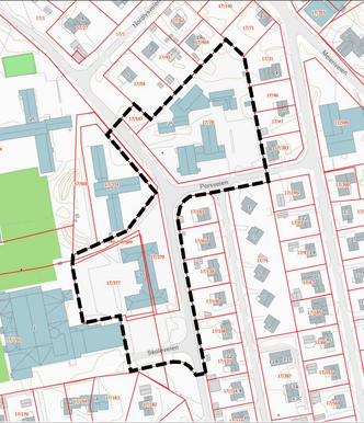 kartbilde over berørt område