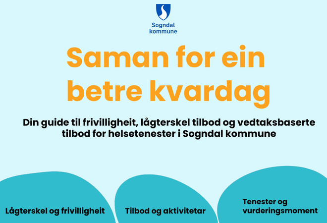 Framsida på tensteguiden "Saman for ein betre kvardag"