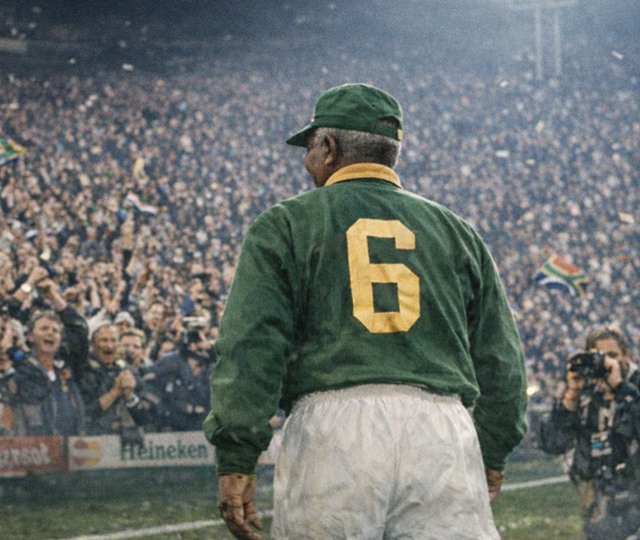 Mandela tok på seg drakten ingen forventet, og viste hva ekte representasjon i ledelse faktisk betyr. (Foto: Ingar Næss, KI)