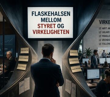 Når informasjon filtreres gjennom én person, avgjøres ikke bare hva styret vet, men hvor raskt virksomheten faktisk beveger seg. Når informasjon filtreres gjennom én person, avgjøres ikke bare hva styret vet, men hvor raskt virksomheten faktisk beveger seg.