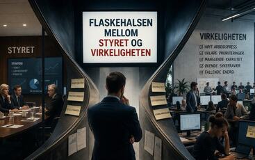 Når informasjon filtreres gjennom én person, avgjøres ikke bare hva styret vet, men hvor raskt virksomheten faktisk beveger seg.