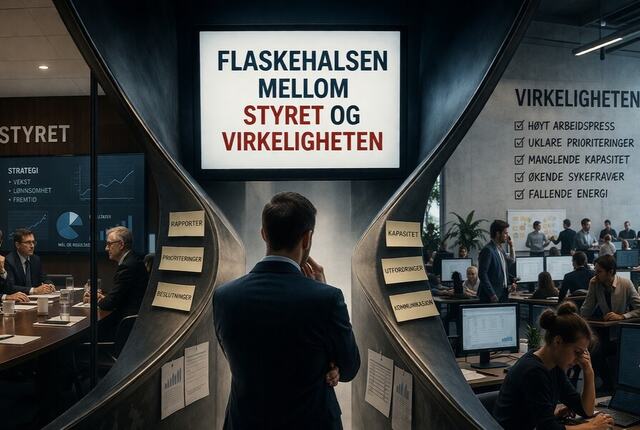 Når informasjon filtreres gjennom én person, avgjøres ikke bare hva styret vet, men hvor raskt virksomheten faktisk beveger seg.