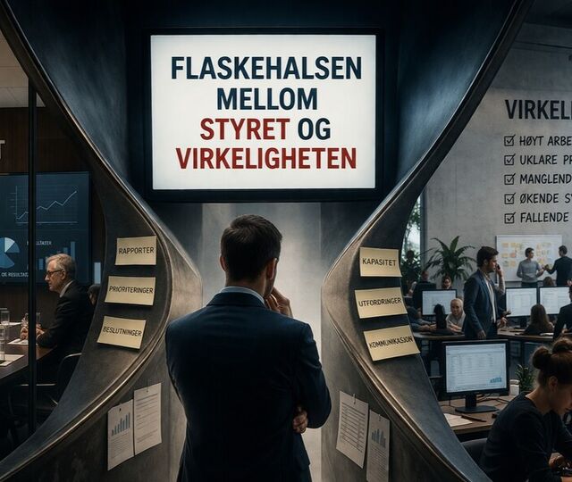 Når informasjon filtreres gjennom én person, avgjøres ikke bare hva styret vet, men hvor raskt virksomheten faktisk beveger seg.